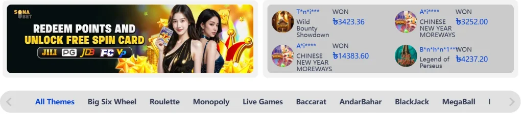 Sonabet Online Casino